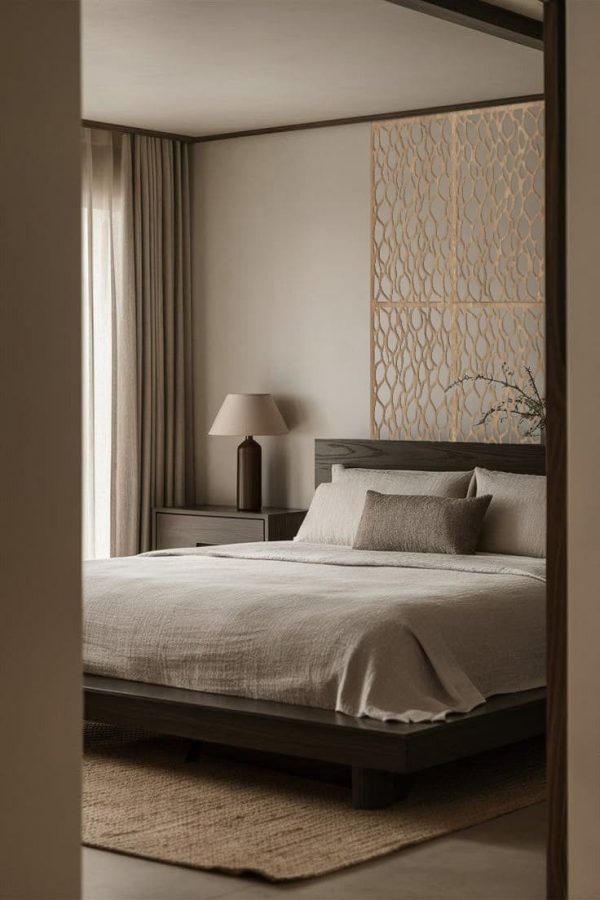 Cello wall panel in the room