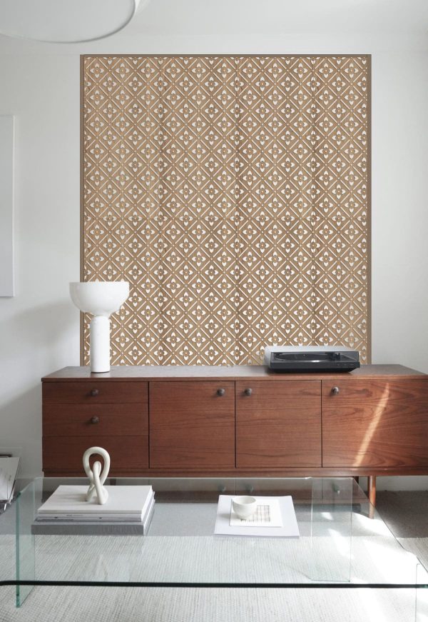 Floweret wall panel in the room