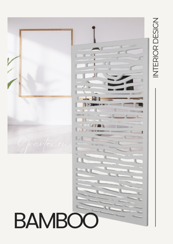 Bamboo wall panel - white