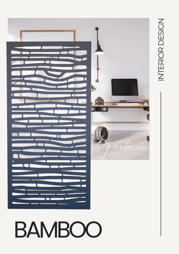 Bamboo wall panel - black