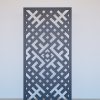 Melns Dekoratīvs sienas panelis LRZ01 ar režģveida frēzējumu – 600x1200 mm Sānskats