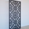 Melns Dekoratīvs sienas panelis LRZ02 ar ritmisku frēzētu rakstu – 600x1200 mm sānskats