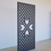 Melns Dekoratīvs sienas panelis LRZ03 ar strukturētu grafisku rakstu – 600x1200 mm sānskats