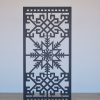 Melns Dekoratīvs sienas panelis LRZ06 ar tautisku rakstu – 600x1200 mm pretskats