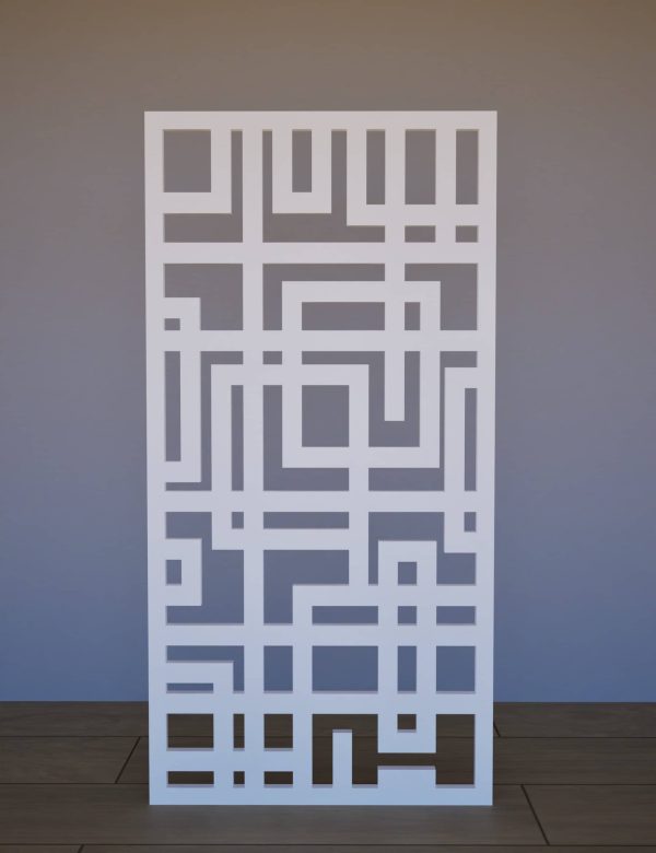 Sienas panelis Tetris 600x1200 balts
