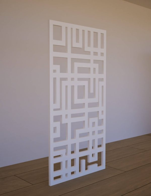 Sienas panelis Tetris 600x1200 balts