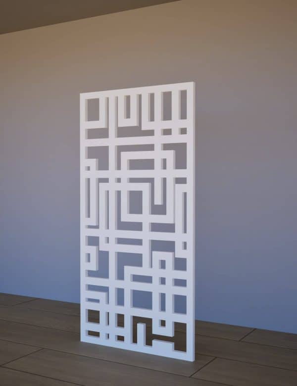 Sienas panelis Tetris 600x1200 balts