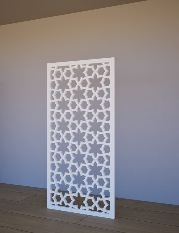 Sienas panelis Tunisio 600x1200 Balts