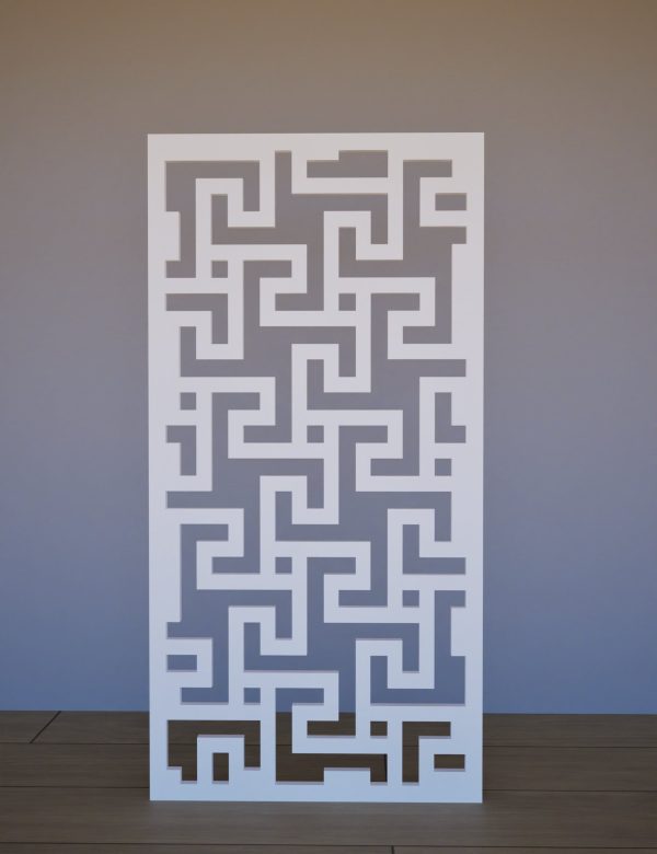 Sienas panelis Turtle-II 600x1200 balts