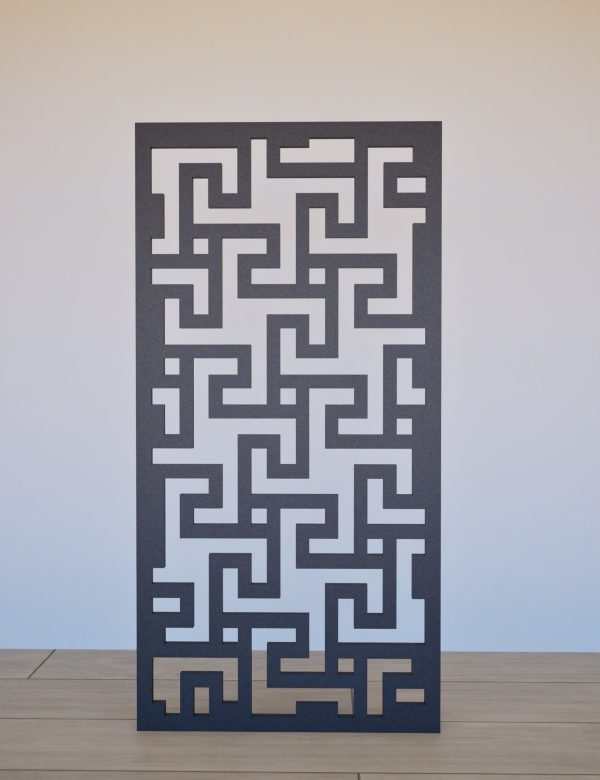 Sienas panelis Turtle-II 600x1200 Melns