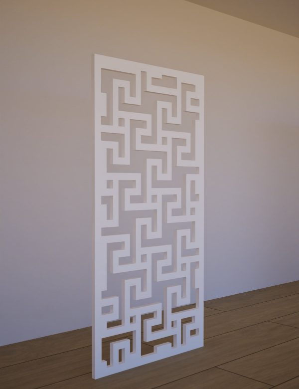 Sienas panelis Turtle-II 600x1200 balts