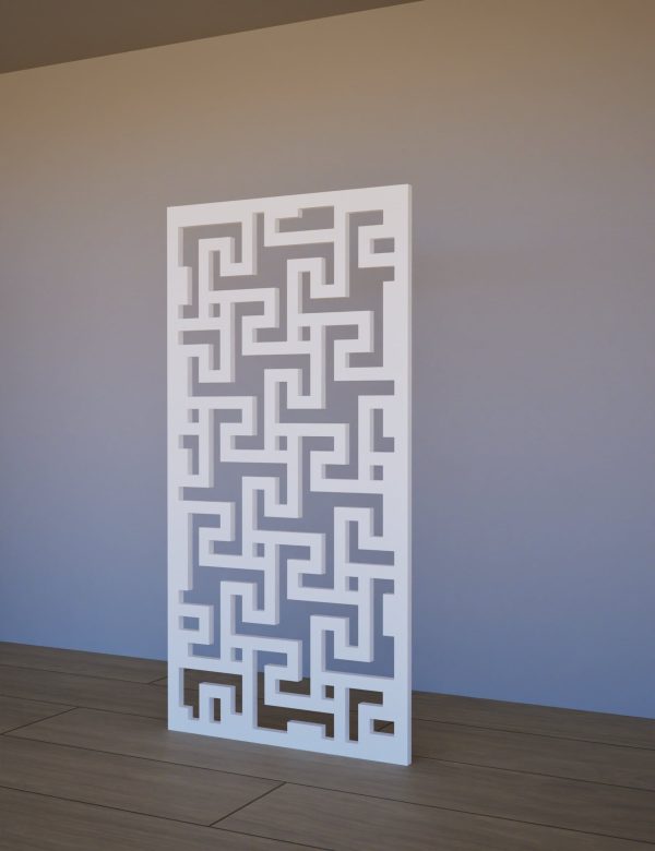 Sienas panelis Turtle-II 600x1200 balts