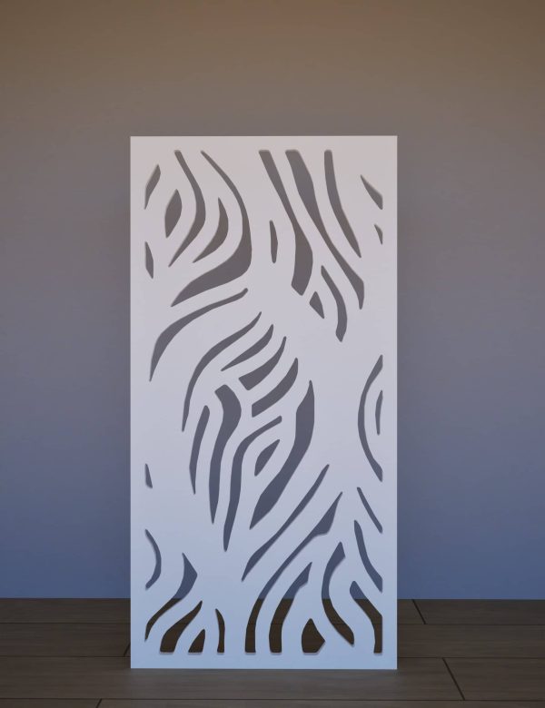 Sienas panelis Zebra 600x1200 balts