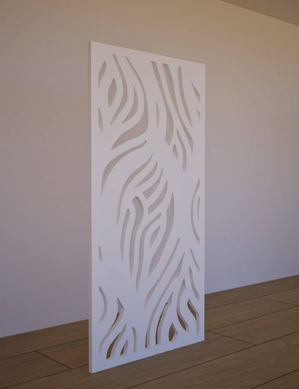 Sienas panelis Zebra 600x1200 balts