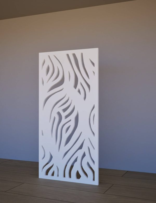 Sienas panelis Zebra 600x1200 balts