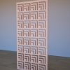 Koka Dekoratīvs MDF sienas panelis Angle ar ģeometrisku 3D reljefu Sānskats