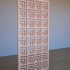 Koka Dekoratīvs MDF sienas panelis Angle ar ģeometrisku 3D reljefu Sānskats