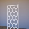Sienas panelis Thrones ar austrumniecisku rakstu, 600x1200 mm baltais kreisais